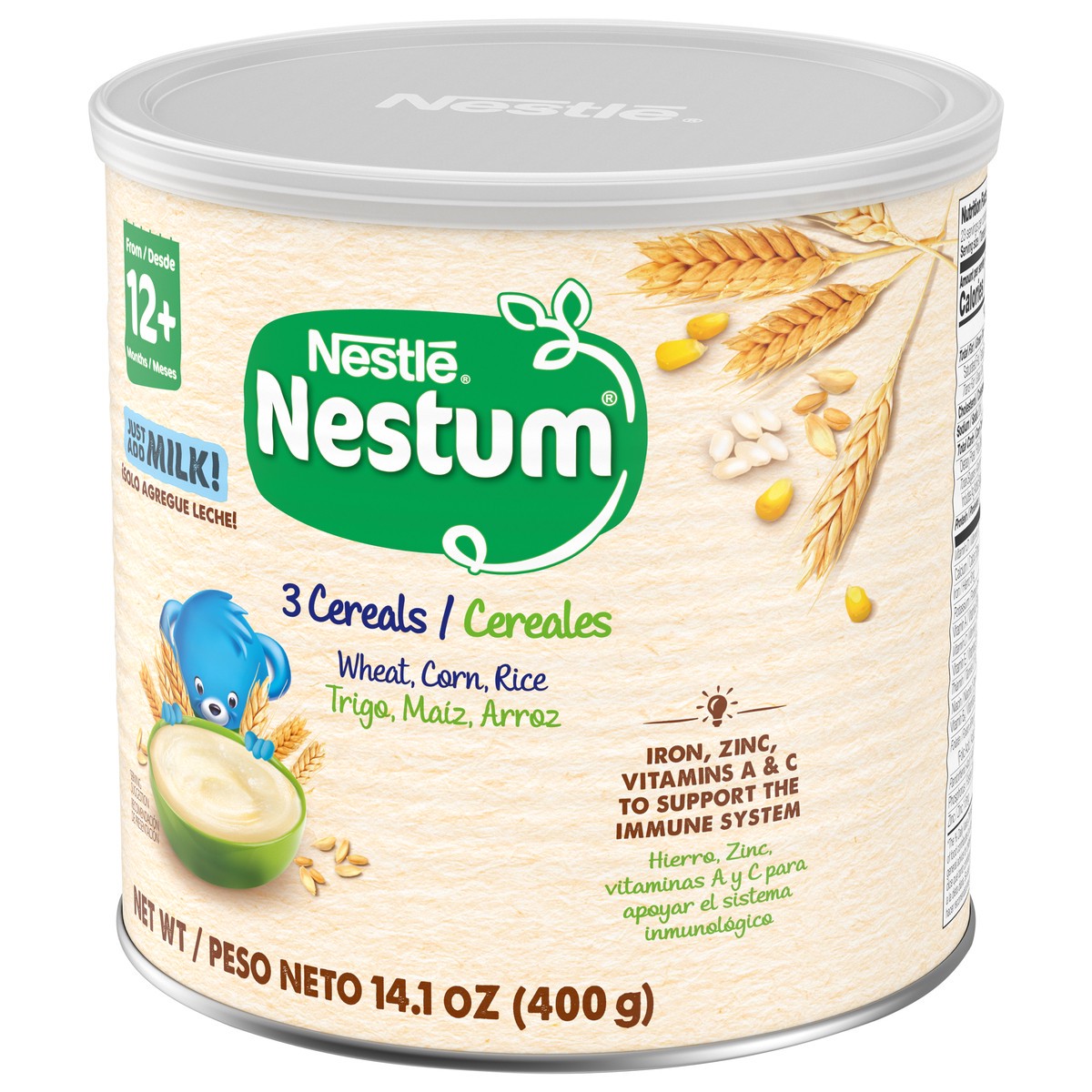 slide 5 of 14, Nestlé Nestum 3 Cereals Infant Cereal 14.1 oz. Canister, 14.1 oz