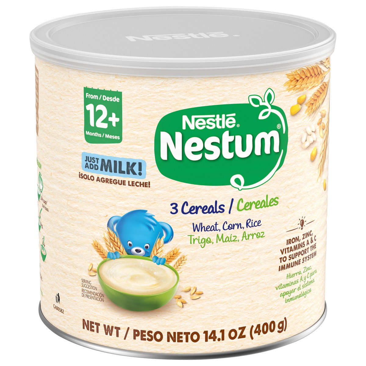 slide 14 of 14, Nestlé Nestum 3 Cereals Infant Cereal 14.1 oz. Canister, 14.1 oz