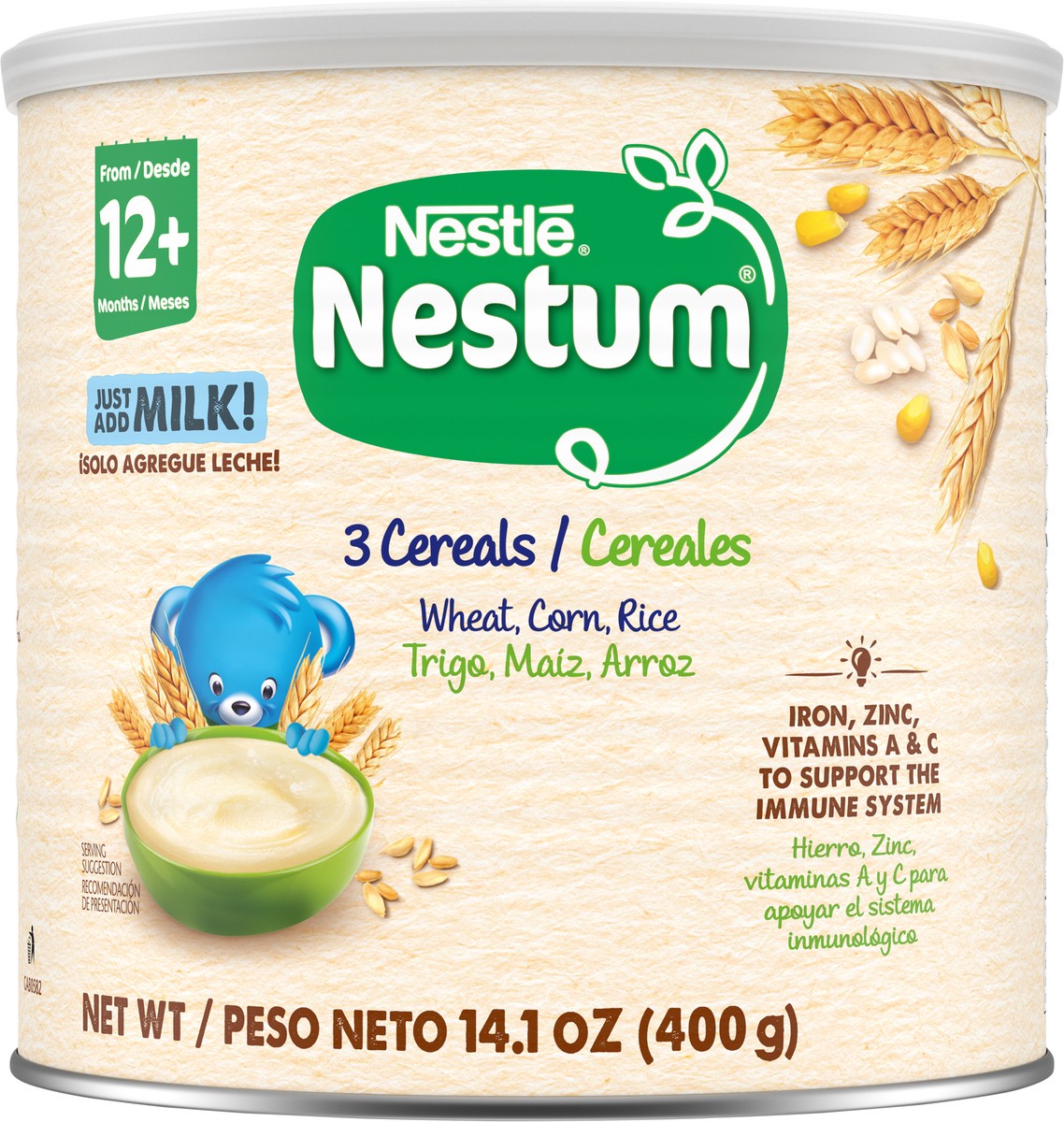 slide 11 of 14, Nestlé Nestum 3 Cereals Infant Cereal 14.1 oz. Canister, 14.1 oz