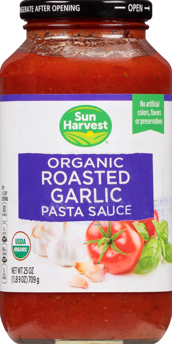slide 8 of 13, Sun Harvest Roasted Garlic Pasta Sauce, 25 oz