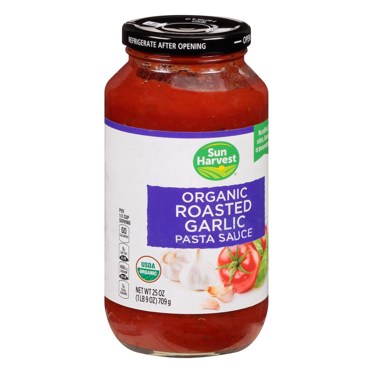 slide 5 of 13, Sun Harvest Roasted Garlic Pasta Sauce, 25 oz