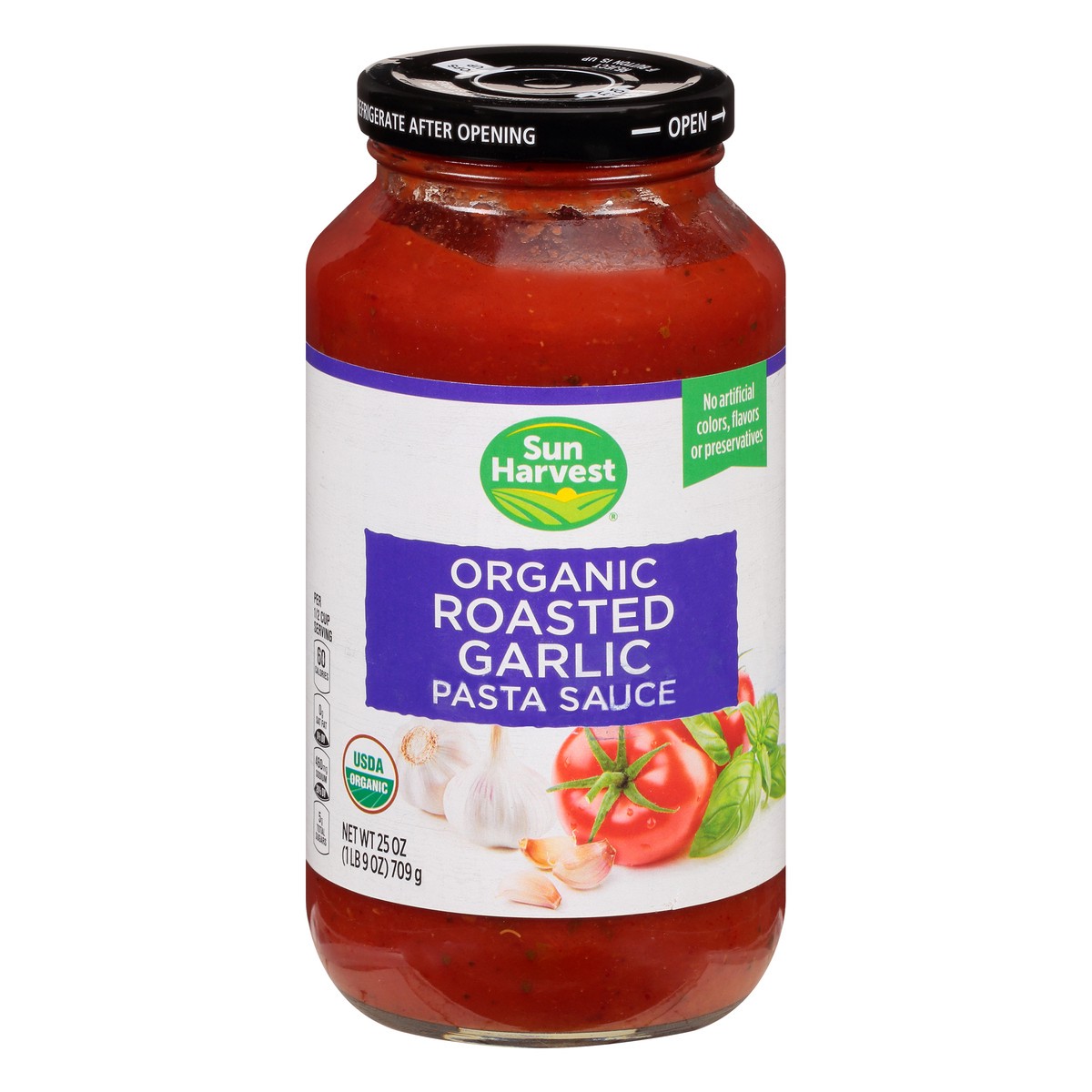 slide 4 of 13, Sun Harvest Roasted Garlic Pasta Sauce, 25 oz