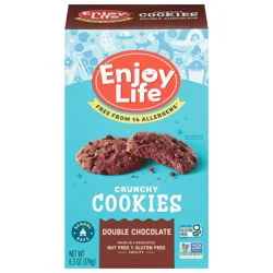 Enjoy Life Crunchy Double Chocolate Cookies, 6.3 oz Box