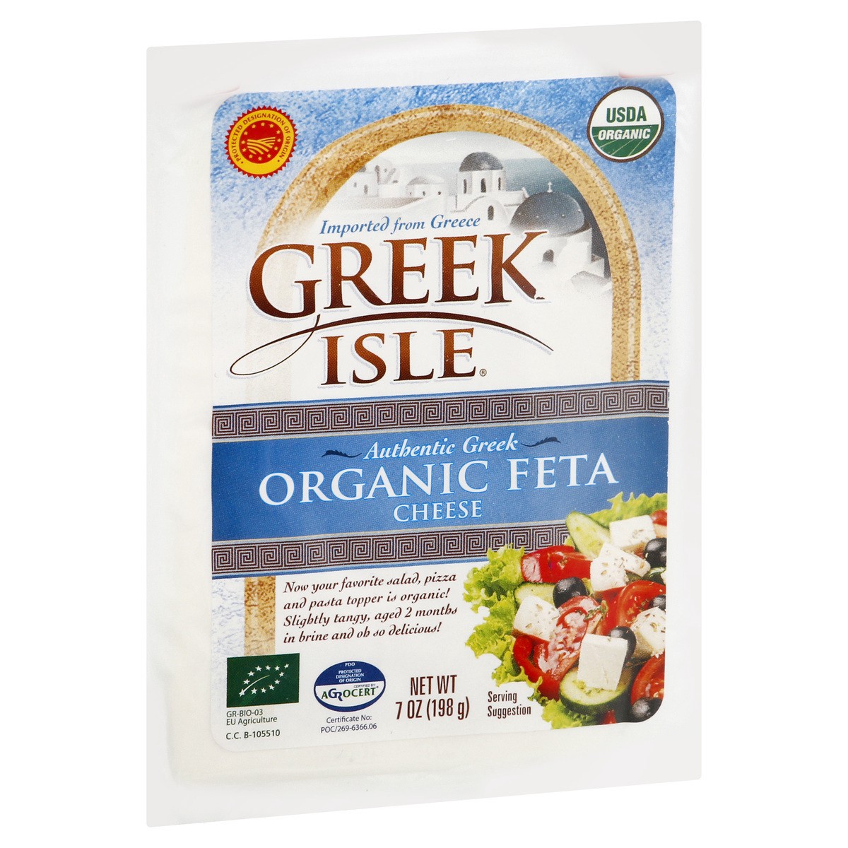 slide 12 of 12, Greek Isle Organic Authentic Greek Feta Cheese 7 oz, 7 oz