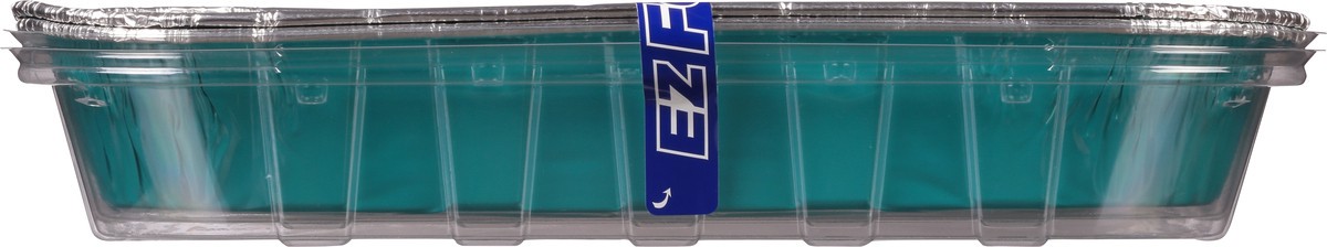 slide 2 of 9, EZ Foil Teal Cake Pans with Lids 2 Each, 2 ct