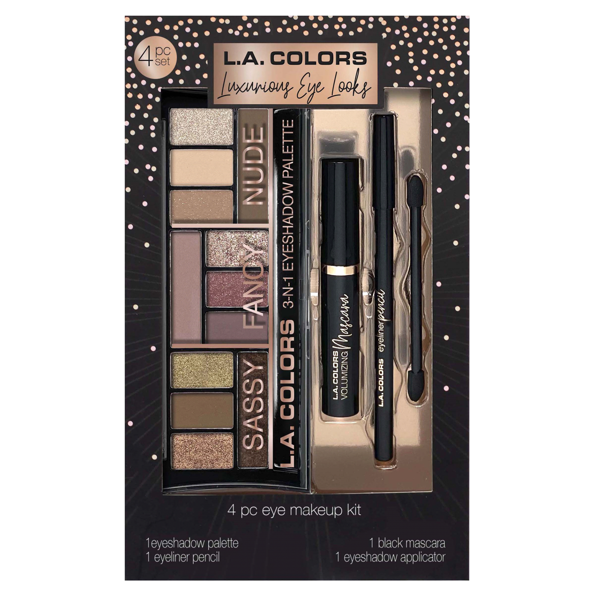 slide 1 of 1, L.A. Colors Luxurious Eye Look Gift Set, 4 ct
