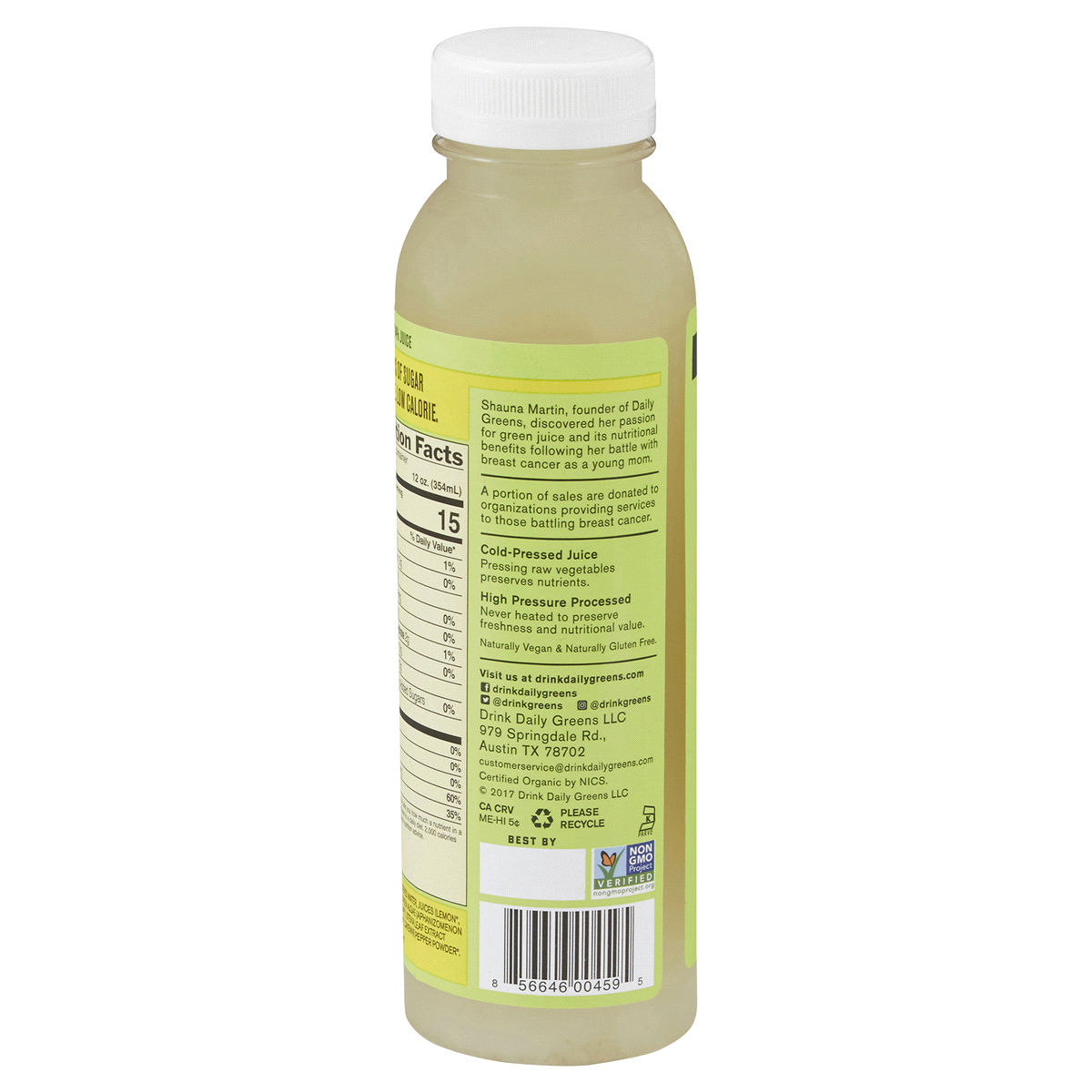 slide 2 of 2, Daily Greens Organic Green Lemonade Juice, 12 oz