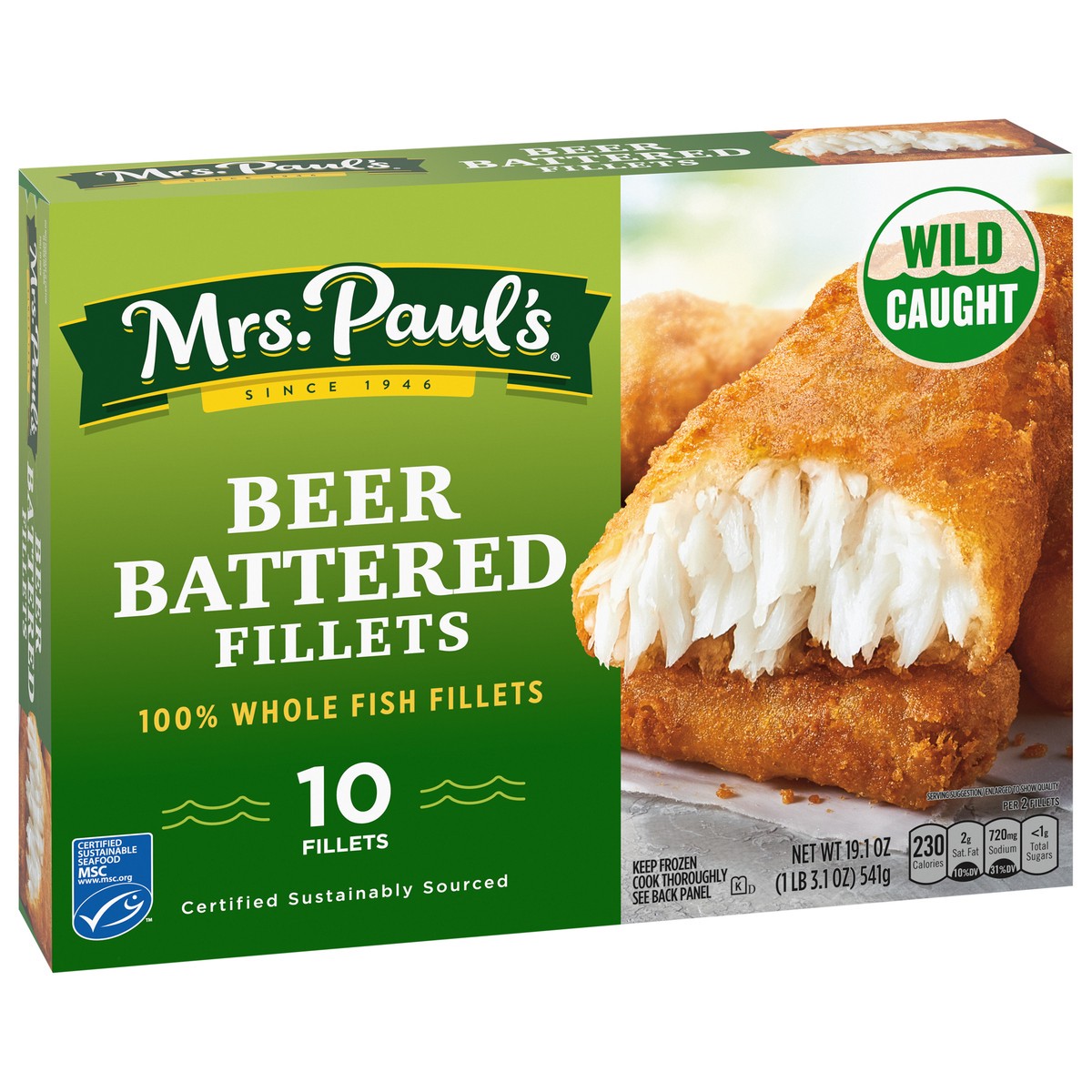 slide 3 of 9, Mrs. Paul's Beer Battered Fillets 10 ea, 10 ct