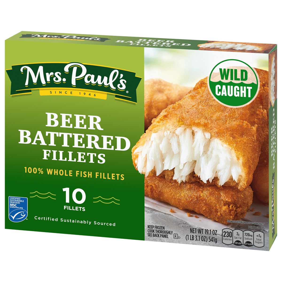 slide 2 of 9, Mrs. Paul's Beer Battered Fillets 10 ea, 10 ct