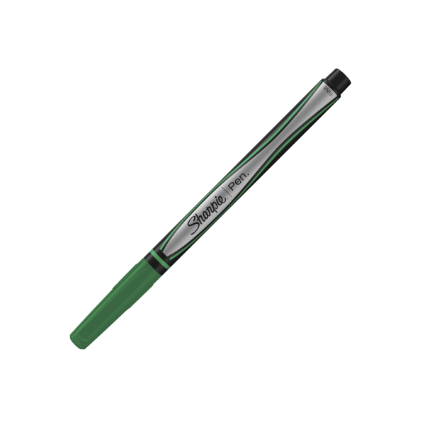 slide 1 of 1, Sharpie 0.8mm Fine Point Green Pen, 1 ct