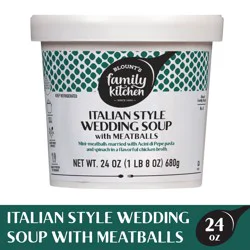 Blount's Family Kitchen Italian Style Wedding Soup with Meatballs, 24 oz