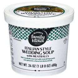 Blount's Family Kitchen Italian Style Wedding Soup with Meatballs, 24 oz