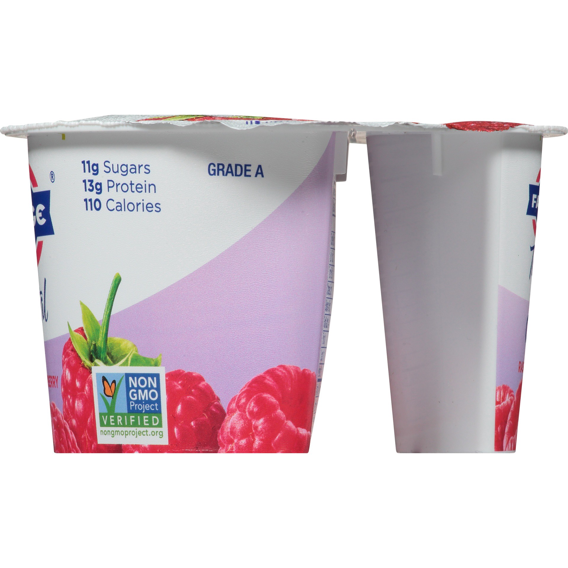 slide 3 of 6, Fage Total Raspberry 0% Greek Yogurt, 5.3 oz