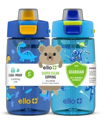Ello Colby Plastic Water Bottle 2 pack - Crazy Creature