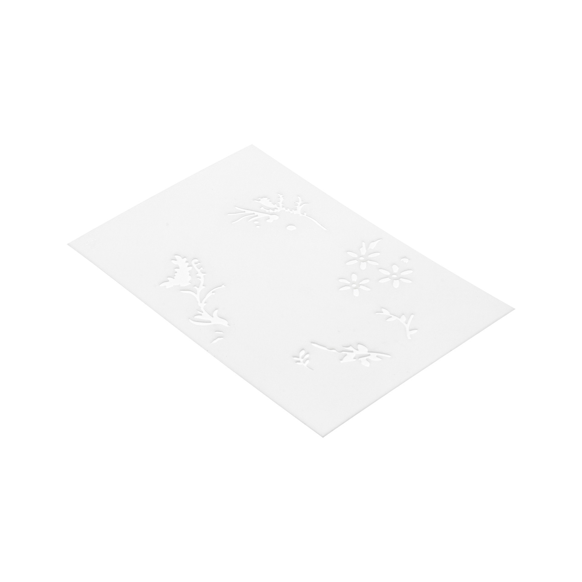 slide 2 of 4, 4" X 6" Flower Wreath Print Layering Stencil Set By Recollections, 4 in x 6 in