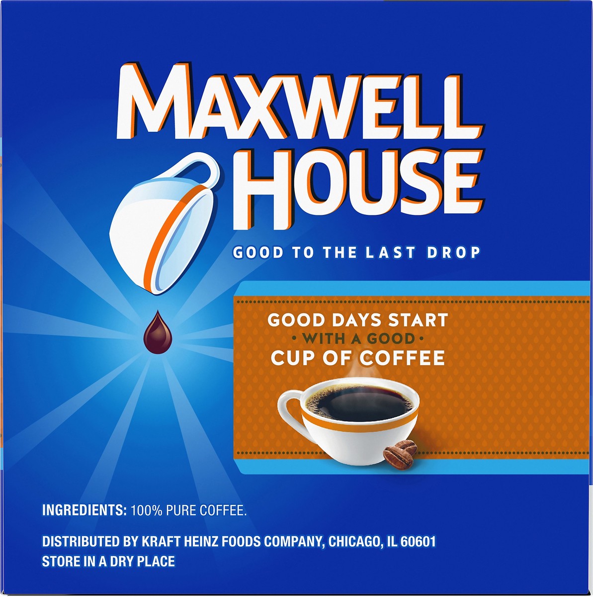 slide 8 of 9, Maxwell House House Blend Medium Roast K-Cup Coffee Pods, 12 ct Box, 12 ct