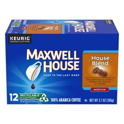 Maxwell House House Blend Medium Roast K-Cup Coffee Pods, 12 ct. Box