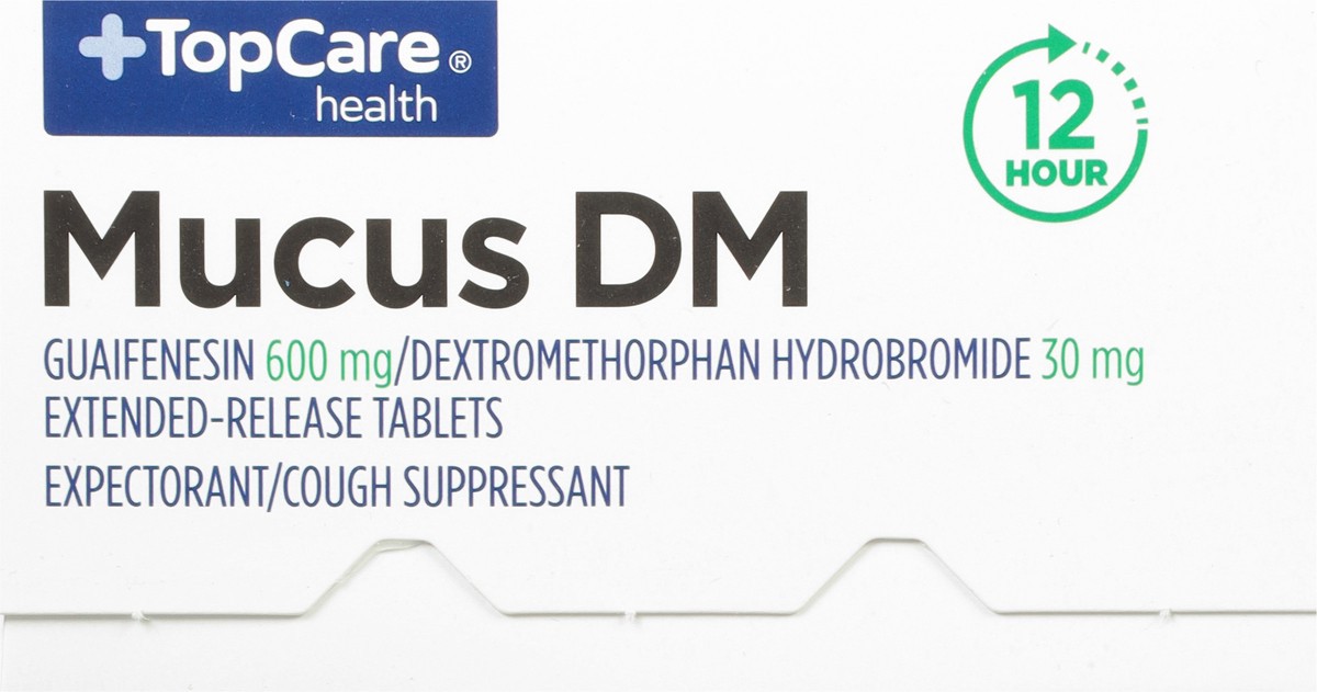 slide 9 of 9, TopCare Mucus-Dm, Extended-Release Tablets, 20 bc