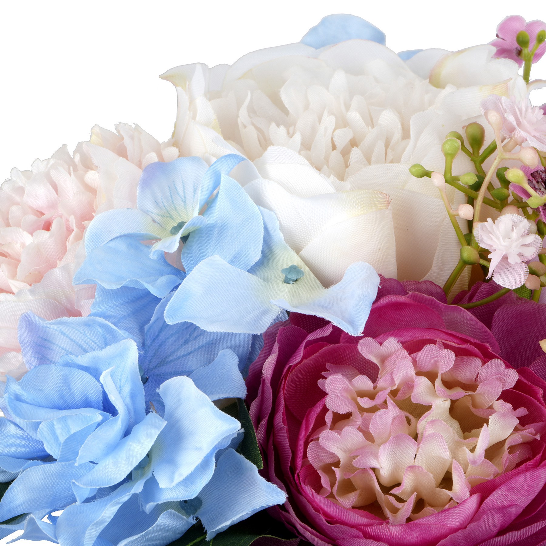 slide 2 of 2, 11" Blue & Pink Rose & Peony Bouquet By Ashland, 8 in x 8 in x 11 in