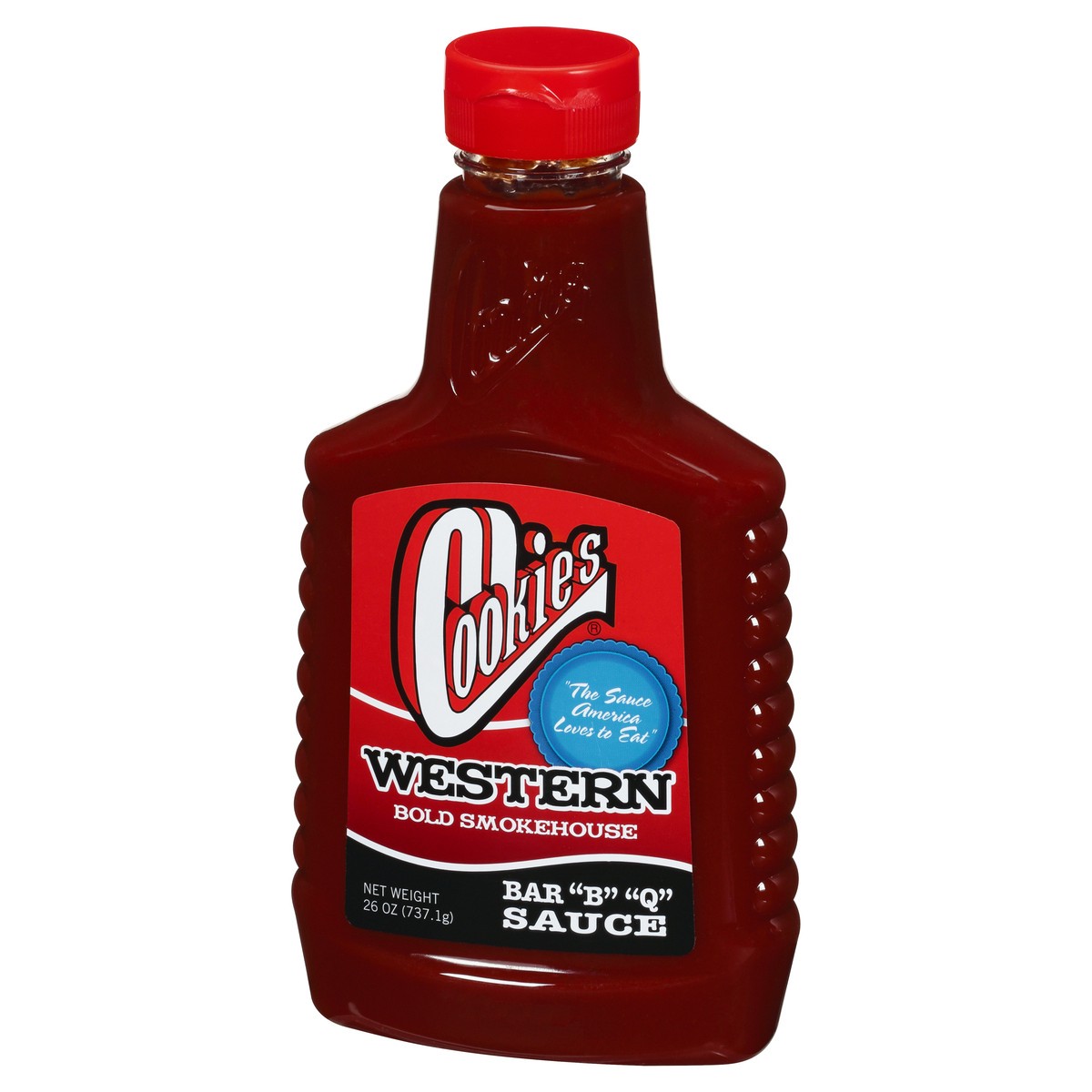 slide 10 of 13, Cookies Western Bold Smokehouse Bar B Q Sauce - 26 oz, 26 oz