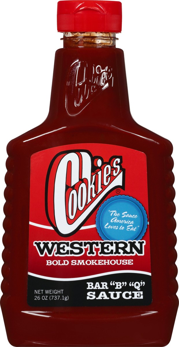slide 6 of 13, Cookies Western Bold Smokehouse Bar B Q Sauce - 26 oz, 26 oz