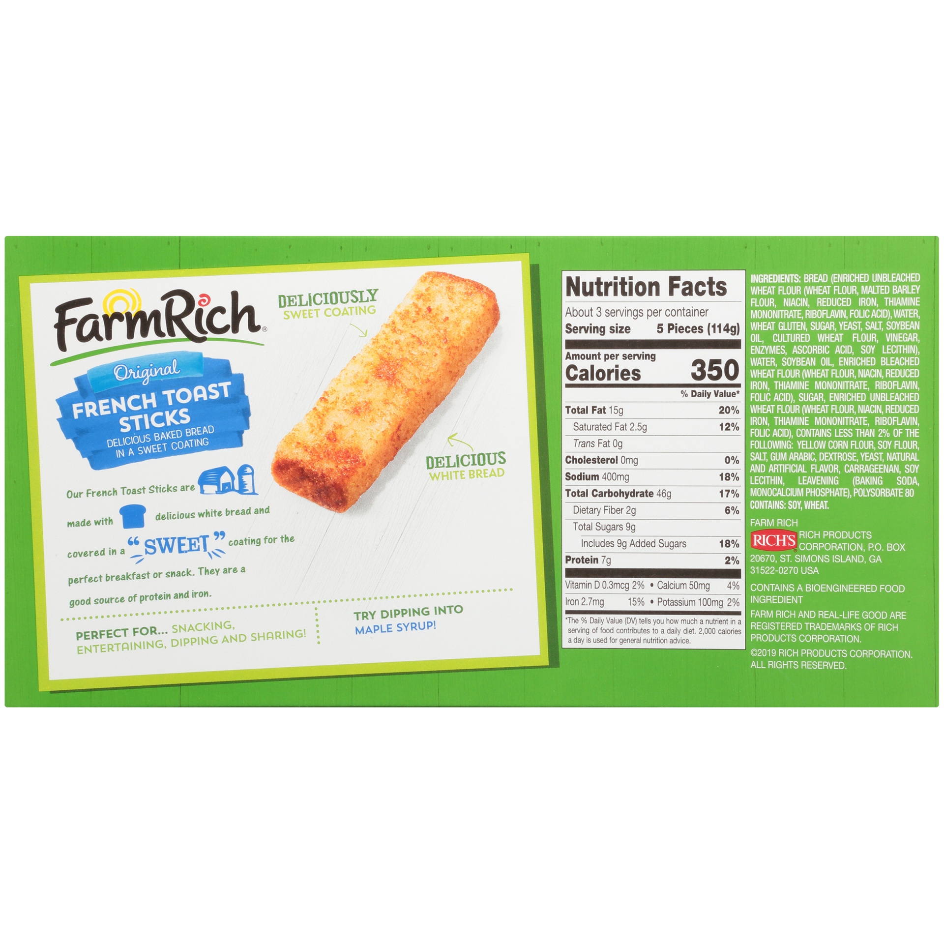 slide 7 of 8, Farm Rich Original French Toast Sticks, 12 oz