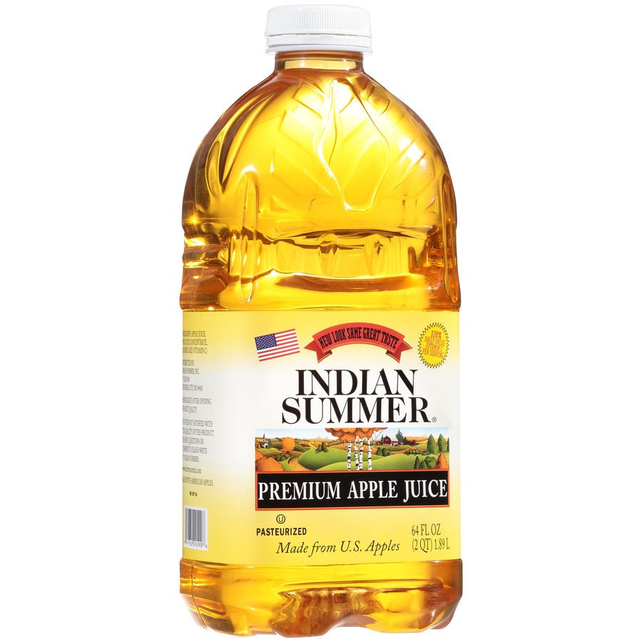 slide 2 of 8, Indian Summer Apple Juice, Plastic, 64 fl oz