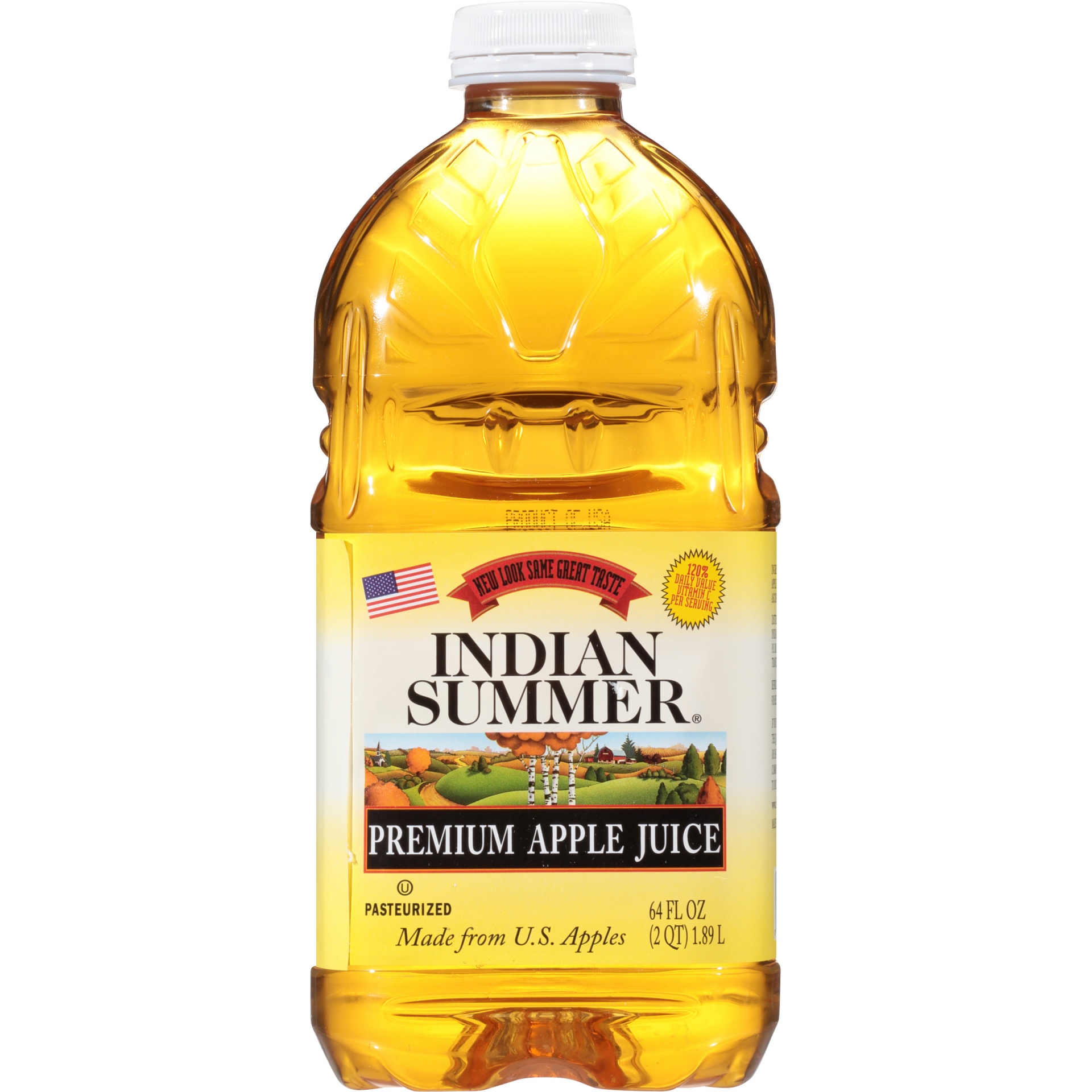 slide 6 of 8, Indian Summer Apple Juice, Plastic, 64 fl oz