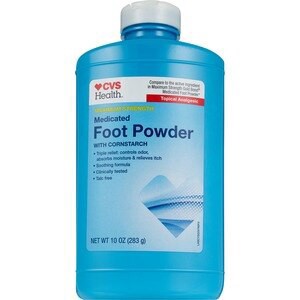 slide 1 of 1, CVS Health Medicated Foot Powder, 10 Oz, 1 ct
