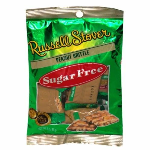 slide 1 of 1, Russell Stover Sugar-Free Peanut Brittle Chocolate Candy, 3 oz