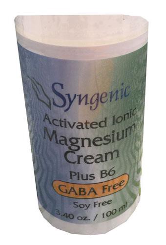 slide 1 of 1, Syngenic No Gaba Magnesium Cream, 4 oz