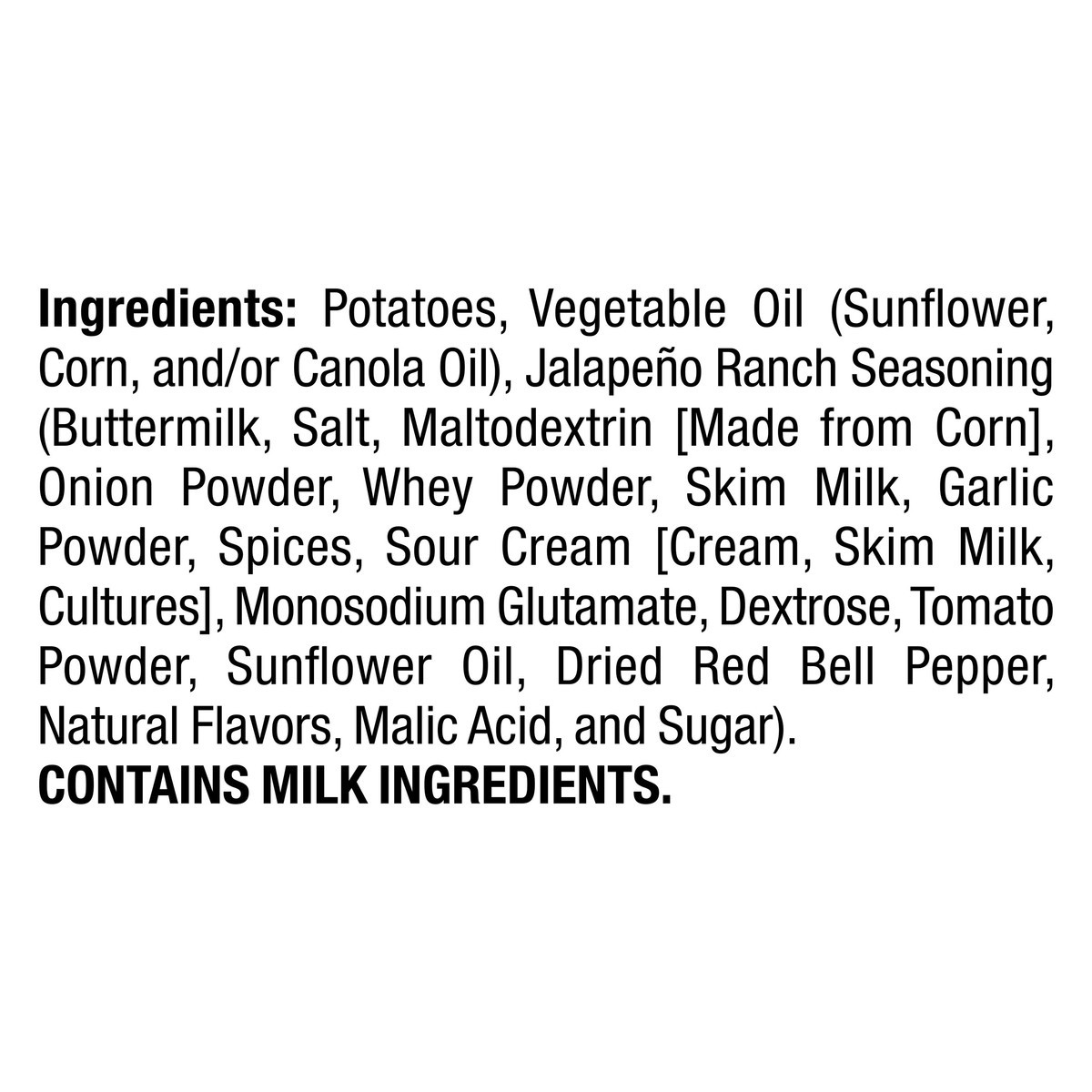 slide 5 of 5, Ruffles Jalapeno Ranch Flavored Potato Chips 2.63 oz, 2.875 oz