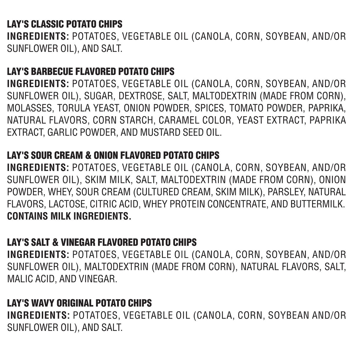 slide 14 of 14, Lay's Frito Lay Potato Chips Lay's Mix Variety Pack 1 1/2 Oz 30 Count, 30 ct