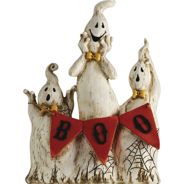 slide 1 of 1, Spooky Village 13In Poly Ghost With"Boo"Decoration, 1 ct