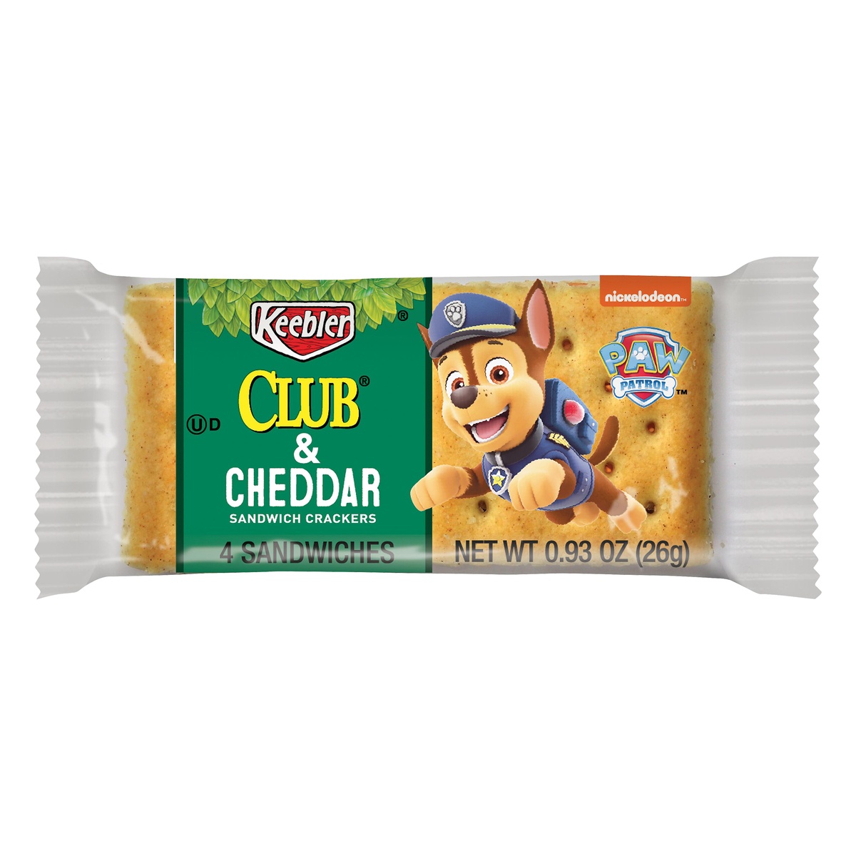 slide 1 of 4, Keebler Licensed Crackers Club & Cheddar, 0.93 oz