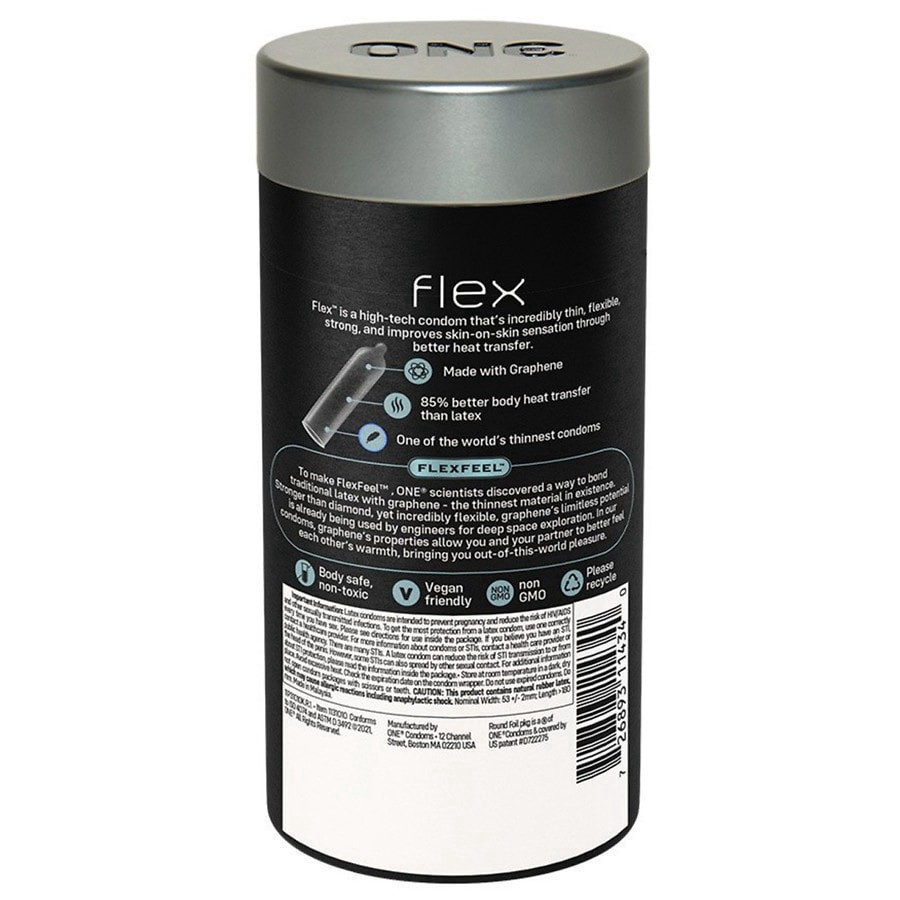 slide 2 of 2, ONE Flex Condoms, 10 ct