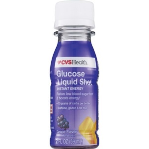 slide 1 of 1, CVS Health Glucose Liquid Shot, Pomegranate, 2 fl oz; 59 ml