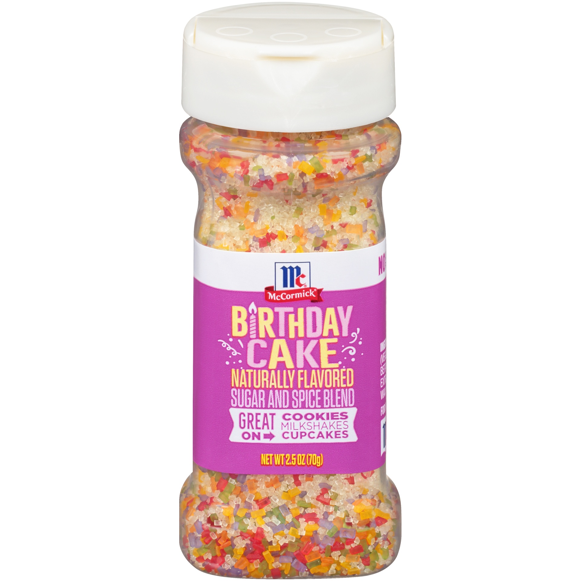 slide 1 of 1, McCormick Birthday Cake Sugar'n Spice Blend, 2.5 oz