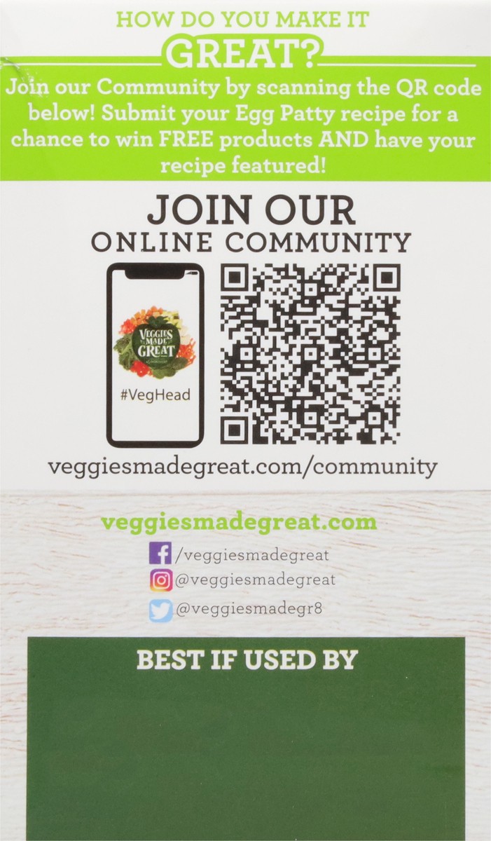 slide 12 of 13, Veggies Made Great South West Omelette Rounds Sandwich Sized 11.5 oz, 11.5 oz