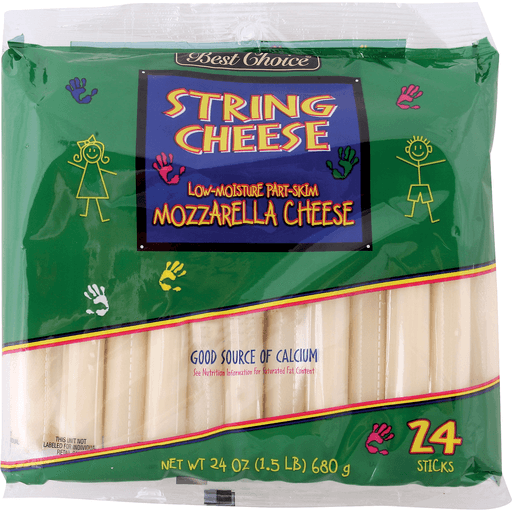 slide 1 of 1, Best Choice Mozzarella String Cheese, 27 ct; 24 oz