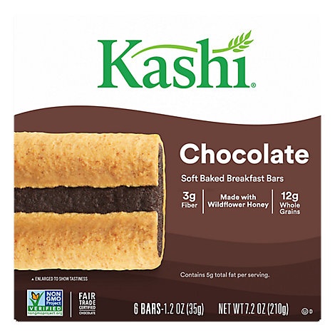 slide 1 of 1, Kashi Cereal Bars Chocolate, 7.2 oz