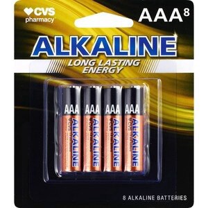 slide 1 of 1, CVS Health Cvs Alkaline Batteries Aaa, 8 Ct, 1 ct