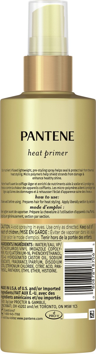 slide 3 of 6, Pantene Pro-V Nutrient Boost Heat Primer Thermal Heat Protection Pre-Styling Spray, 6.4 fl oz, 6.4 oz