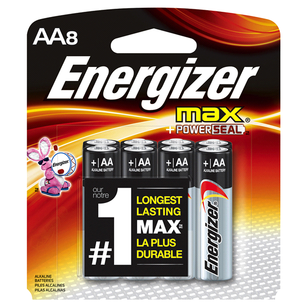 slide 1 of 1, Energizer Batteries, Alkaline, AA, 4 oz