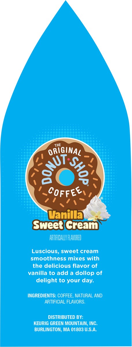 slide 7 of 12, The Original Donut Shop Coffee, Vanilla Sweet Cream, Medium Roast, Flavored Ground Coffee, 12 oz Bag, 12 oz