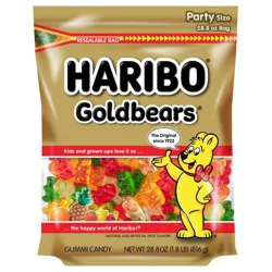 Haribo Goldbears Gummi Candy, Party Size, 28.8 oz