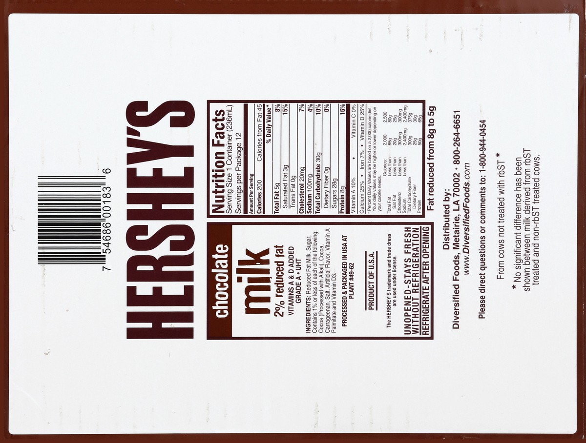 slide 4 of 6, Hershey's Milk 12 ea, 12 ct