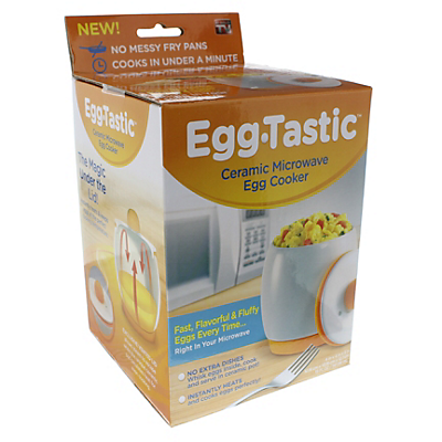 slide 1 of 1, Egg-Tastic Ceramic Microwave Egg Cooker, 1 ct