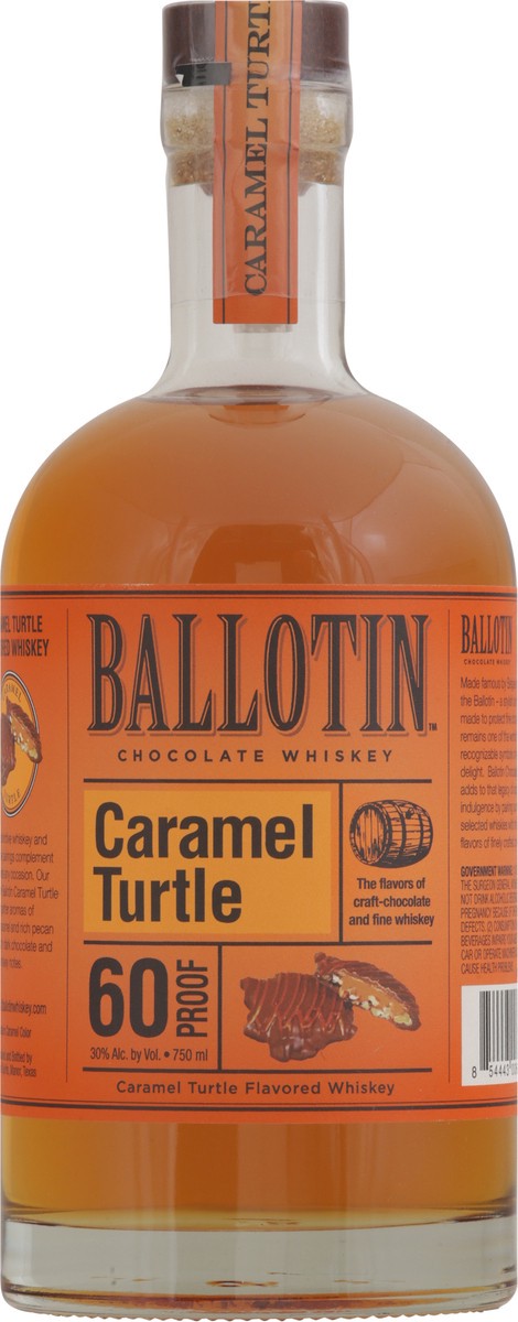 slide 11 of 12, Ballotin Caramel Turtle Chocolate Whiskey 750 ml, 750 ml