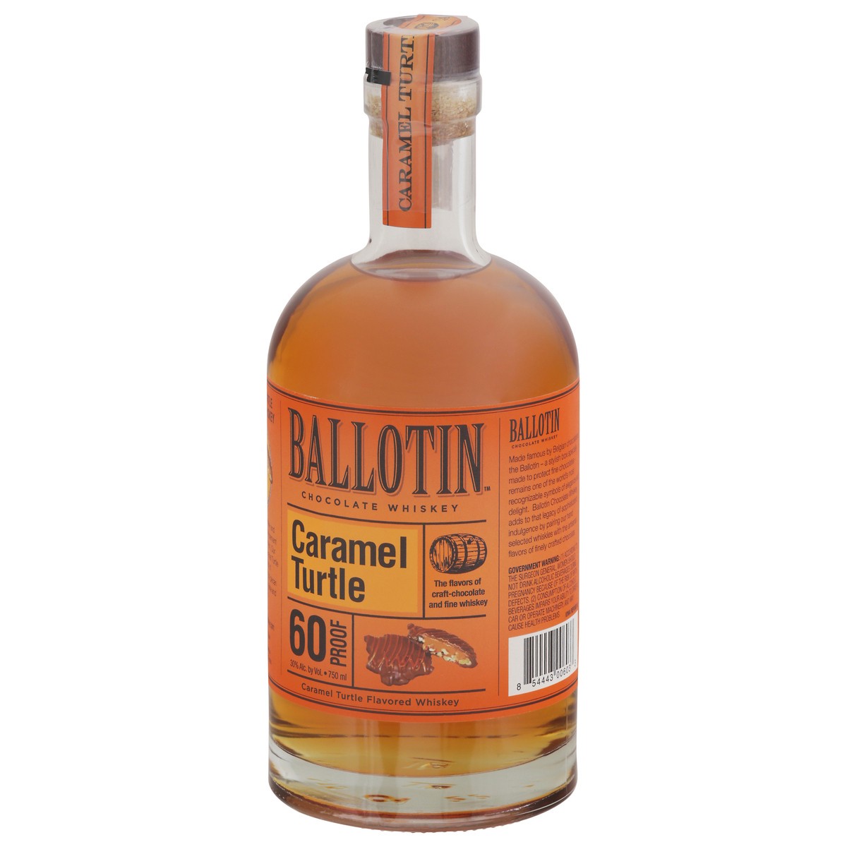 slide 9 of 12, Ballotin Caramel Turtle Chocolate Whiskey 750 ml, 750 ml